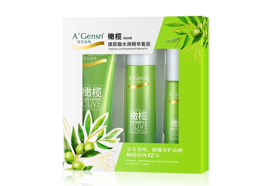 橄欖玻尿酸水潤精華套裝